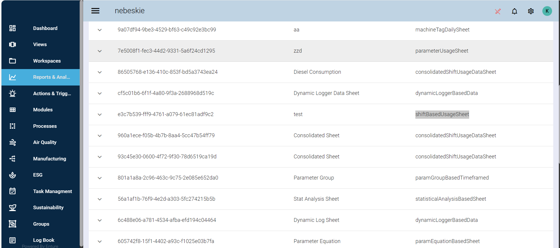 Final Shift Based Sheet