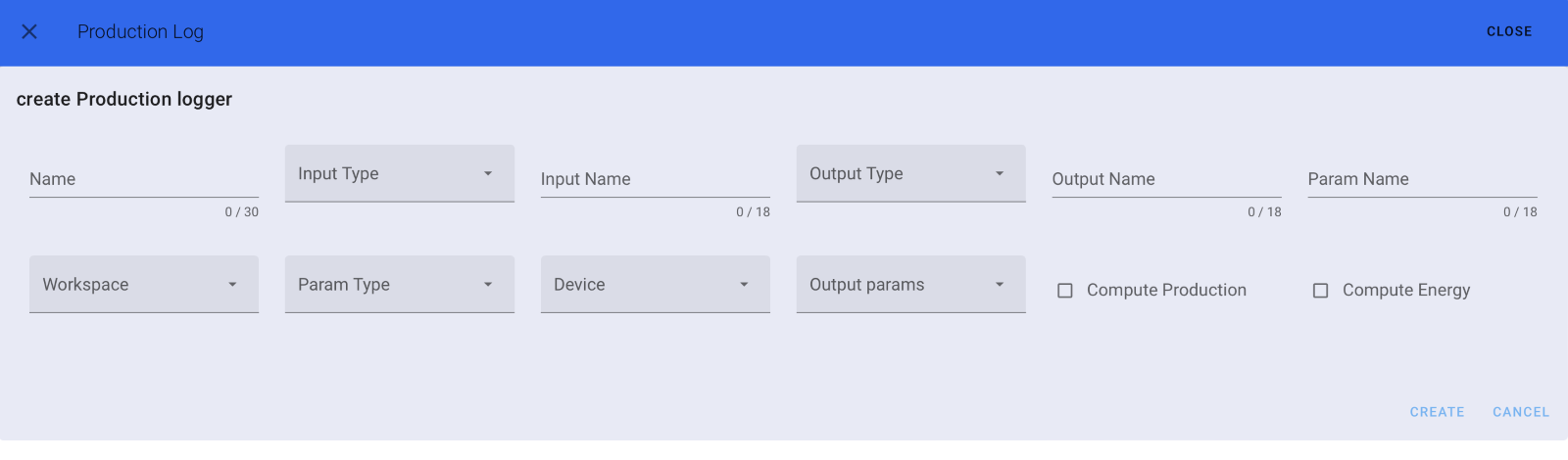 Production Logbook